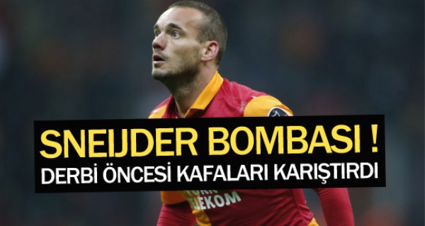 Sneijder derbide oynayacak m?